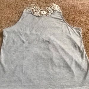 Tank top with lace back